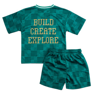 Thumbnail 2: Minecraft Little Boys 2 Pc Creepers Soccer Jersey Set 