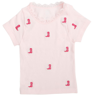 Thumbnail 1: Jolie & Joy Girls Seamless Embroidered Tee 