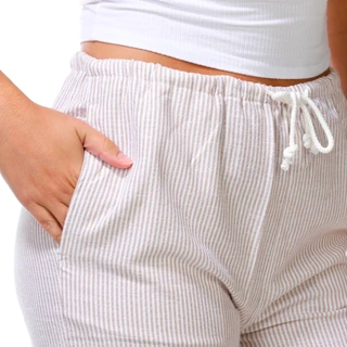 Thumbnail 2: love tree Juniors Striped Linen Pants 