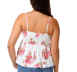 Thumbnail 2: JAPNA Juniors Babydoll Poplin Tank Top 