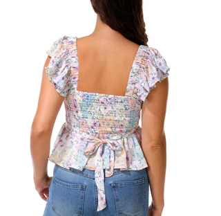 Thumbnail 3: JAPNA Juniors Ruffle Sleeve Top 