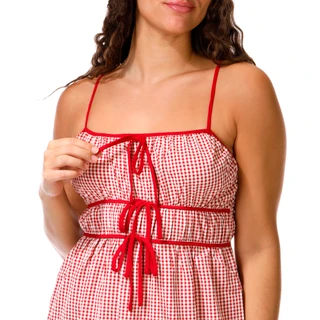 Thumbnail 2: MONTEAU Juniors Gingham Bow Front Maxi Dress 
