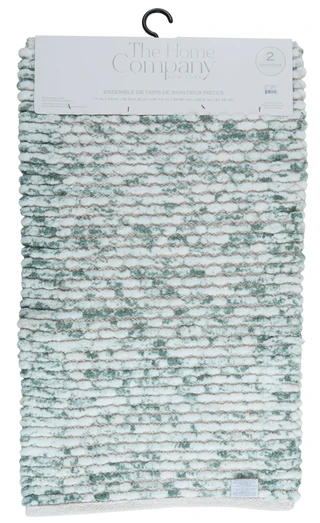 Thumbnail 2: The Home Company 2 Pc Bath Rug Set 