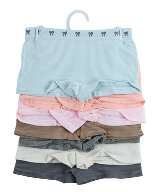 Thumbnail 2: Catherine Malandrino Girls 7 Pk Seamless Ribbed Boy Shorts Set 