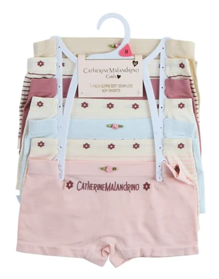 Thumbnail 1: Catherine Malandrino Girls 7 Pk Seamless Boy Shorts Set 