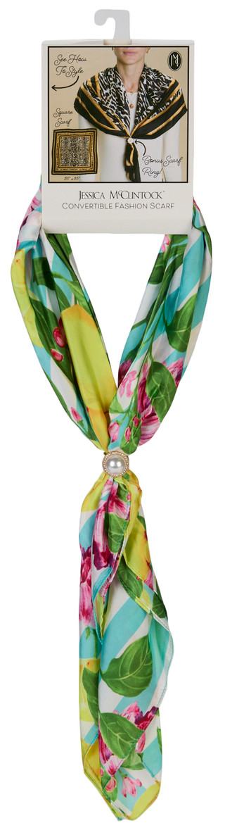 Thumbnail 1: Jessica McClintock Convertible Fashion Scarf w/ Scarf Ring 
