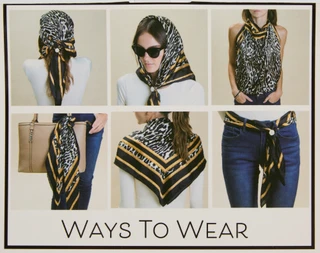 Thumbnail 2: Jessica McClintock Convertible Fashion Scarf w/ Scarf Ring 