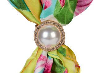 Thumbnail 3: Jessica McClintock Convertible Fashion Scarf w/ Scarf Ring 