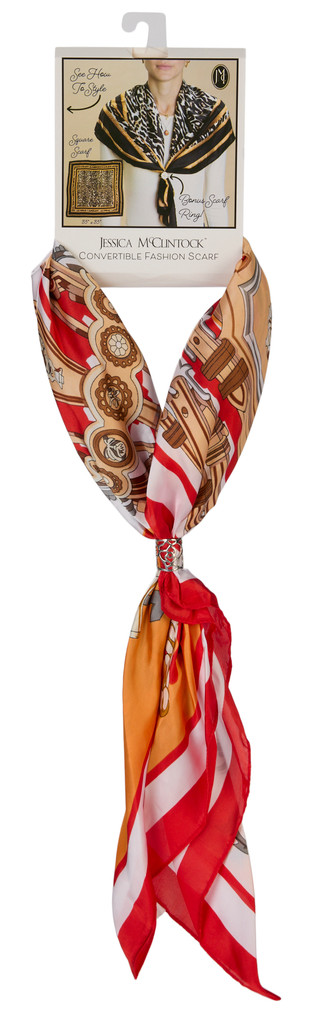 Thumbnail 1: Jessica McClintock Convertible Fashion Scarf w/ Scarf Ring 