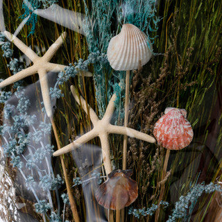 Thumbnail 3: Coastal Faux Floral Grass Arrangement  