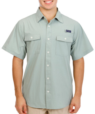 Thumbnail 1: Nautica Men's Short Sleeve Woven Button Down Shirt 