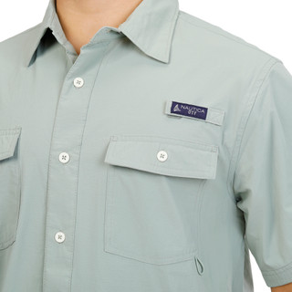 Thumbnail 4: Nautica Men's Short Sleeve Woven Button Down Shirt 