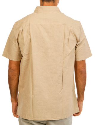 Thumbnail 2: Quiksilver Men's Short Sleeve Seersucker Button Down Shirt 