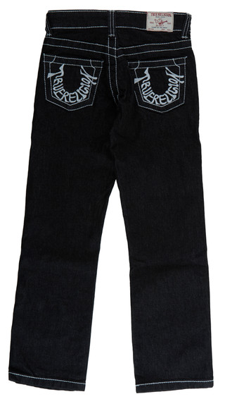 Thumbnail 2: True Religion Junior's Ricky Relaxed Straight Jeans 