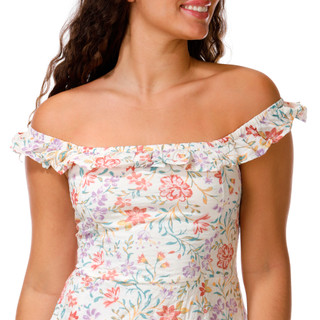 Thumbnail 2: Saints & Hearts Juniors Sleeveless Floral Midi Dress 
