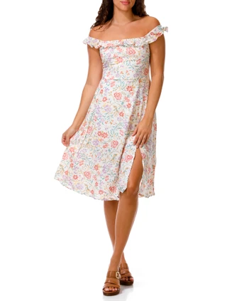 Thumbnail 1: Saints & Hearts Juniors Sleeveless Floral Midi Dress 