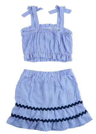 Thumbnail 4: Love Squared Girls Girls 2 Pc Skirt Set 