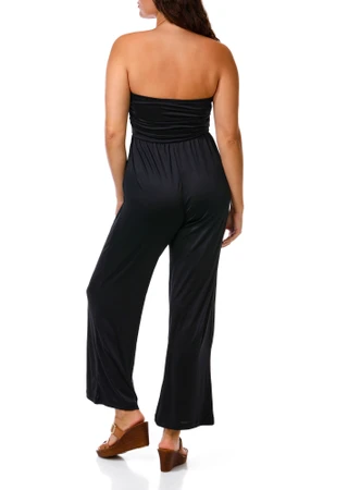 Thumbnail 3: Derek Heart Juniors Tube Top Crepe Jumpsuit 