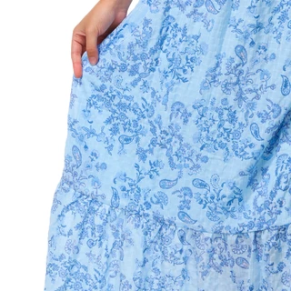 Thumbnail 3: Pink Rose Juniors Sleeveless Tiered Floral Maxi Dress 
