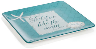 Thumbnail 1: Certified International 12.5 in Seashell Design Square Platter 