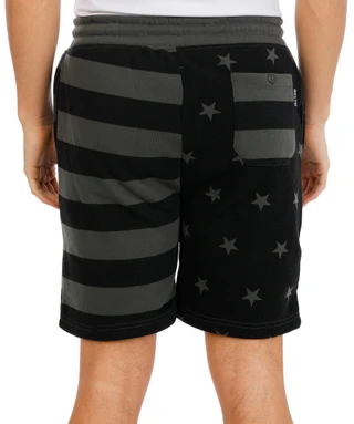 Thumbnail 3: BROOKLYN CLOTH Men's Fleece Tonal Flag Shorts 