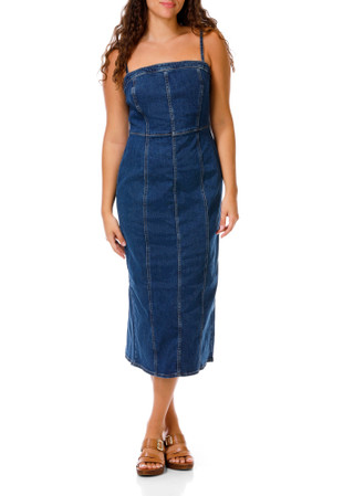 Thumbnail 1: Levi's Juniors Denim Seamed Bustier Midi Dress 