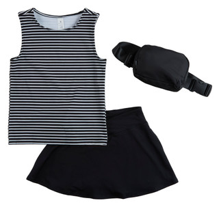 Thumbnail 1: Yogalicious Big Girls 3 Pc Tank & Skort Set 