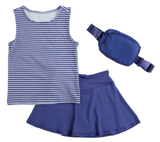 Thumbnail 1: Yogalicious Big Girls 3 Pc Tank & Skort Set 