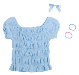 Thumbnail 1: B TWEEN Big Girl's Puff Short Sleeve Fashion Top 