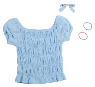 Thumbnail 2: B TWEEN Big Girl's Puff Short Sleeve Fashion Top 