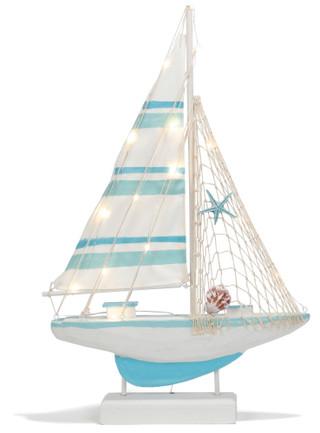 Thumbnail 1: Fancy That 21 in Nautical LED Sailboat Home Accent 