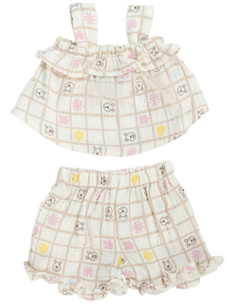 Thumbnail 2: Disney Baby Girl 2 Pc Shorts Set 