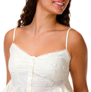 Thumbnail 2: LUSH Juniors Button Front Tank Top 