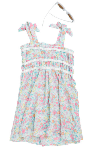 Thumbnail 2: Love Squared Little Girls 2 Pc Dress Set 