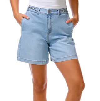 Thumbnail 1: Bagatelle Women's Denim Shorts 