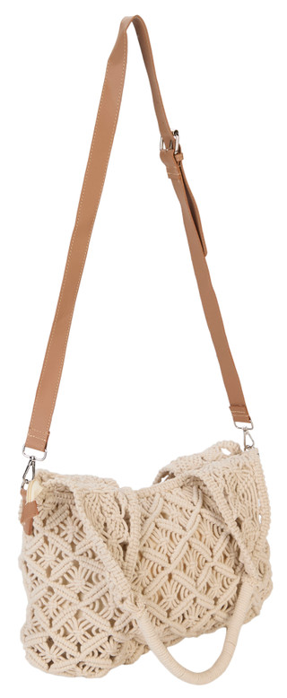Thumbnail 3: SOL AND MER Macrame Large Convertible Tote Bag 