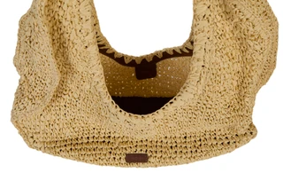 Thumbnail 3: BCBG Crochet Raffia Hobo Bag 
