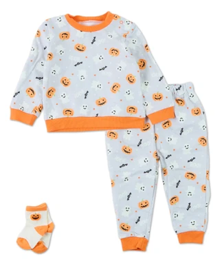 Thumbnail 1: Baby Starters Baby Boys 3 Pc Halloween Pajama Pants Set 
