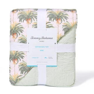 Thumbnail 1: TOMMY BAHAMA  3 Pc Santiago Quilt Set 