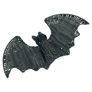 Thumbnail 3: Magical Season 19 in Resin Wicker LED Halloween Bat Home Accent 