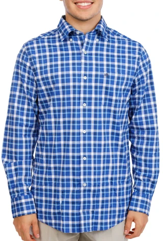 Thumbnail 1: Southern Tide Men's Long Sleeve Plaid Button Down Shirt 