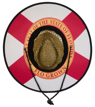 Thumbnail 3: FloGrown Men's Florida State Flag Underbrim Straw Hat 
