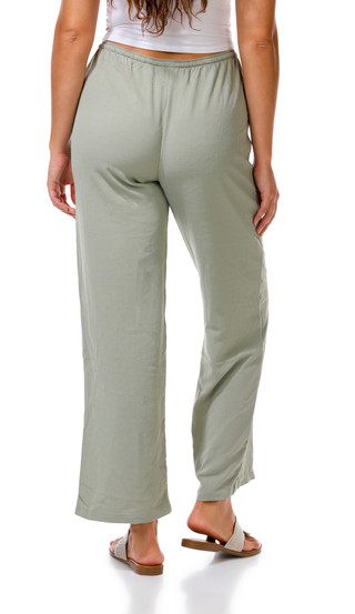 Thumbnail 5: Derek Heart Juniors Wide Leg Linen Pants 