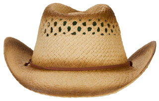 Thumbnail 2: FloGrown Men's Straw Hat w/ Leather Flag Patch 