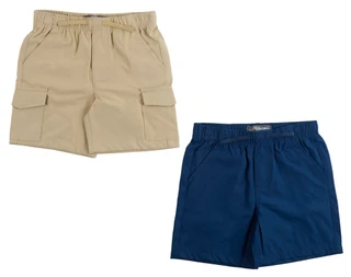 Thumbnail 1: 10 Threads Little Boy's 2 Pk Tech Cargo Short Set 