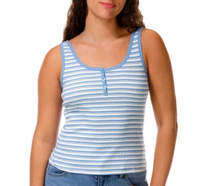 Thumbnail 1: Pink Rose Juniors Henley Tank 