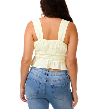 Thumbnail 2: Liberty Love Juniors Smocked Sleeveless Top  