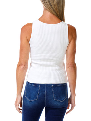 Thumbnail 2: ADRIENNE VITTADINI Women's Sleeveless Ribbed Top  