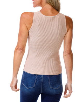 Thumbnail 2: ADRIENNE VITTADINI Women's Sleeveless Ribbed Top  