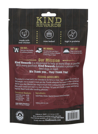 Thumbnail 2: Kind Rewards 6 oz Sweet Potato Chicken Wraps Dog Treats  